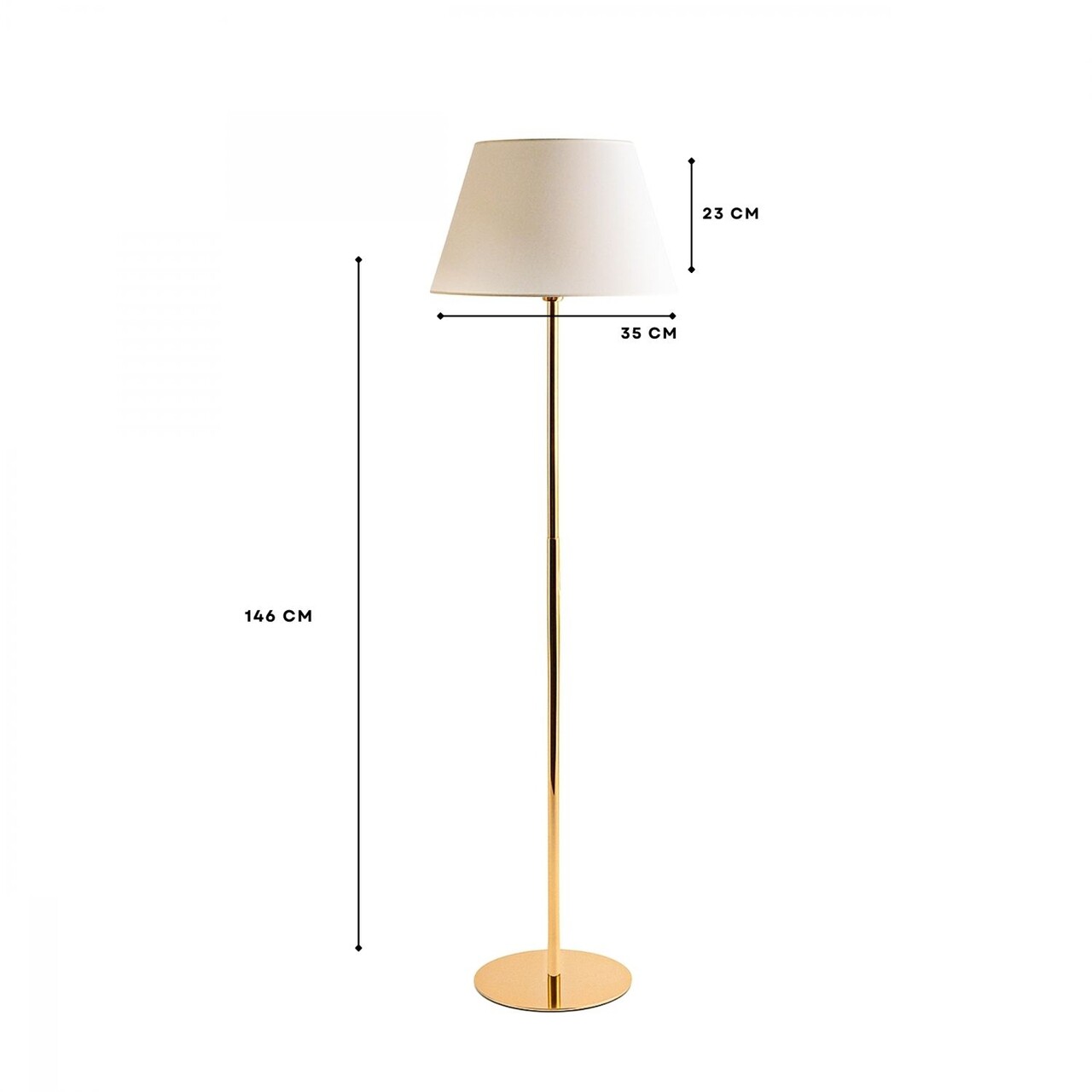 Lampadar, L'essentiel Maison, 780SGN2636, Crem - view 3