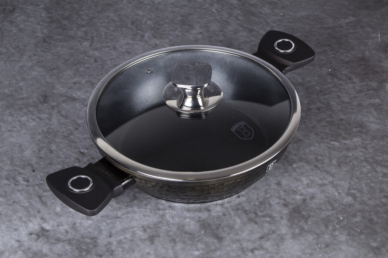 Oala cu capac Berlinger Haus, Primal Gloss, 24 cm, 2.3 L, aluminiu forjat, negru - imagine 8