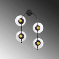 Aplica de perete, Fulgor, 942FLG2113, Metal, Negru