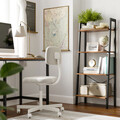 Biblioteca Ladder, Vasagle, 56 x 34 x 137.5 cm, otel/PAL, maro rustic
