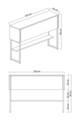 Set mobilier living, Bexley, Luxe Set, Travertin / Negru