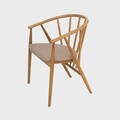 Scaun Calido, Homla, 58x55x78 cm, lemn/poliester, natur