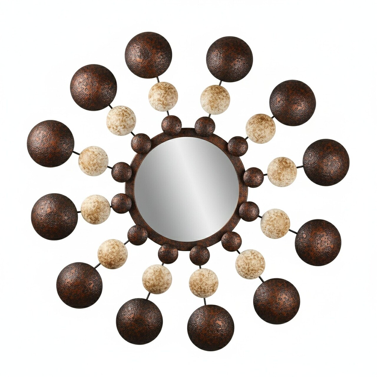 Oglinda decorativa, Bys, Oglindă de sticlă, Multicolor — imaginea 4