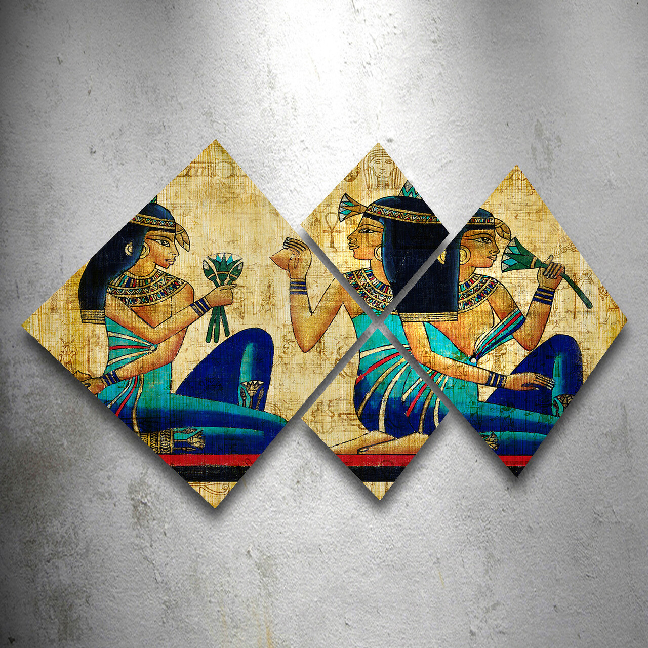 Set 4 tablouri decorative, 4MDF12798755, MDF, Imprimat UV, Multicolor - 1 | YEO