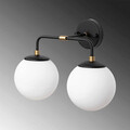 Aplica de perete, Fulgor, 942FLG2176, Metal, Negru / Antic / Crem