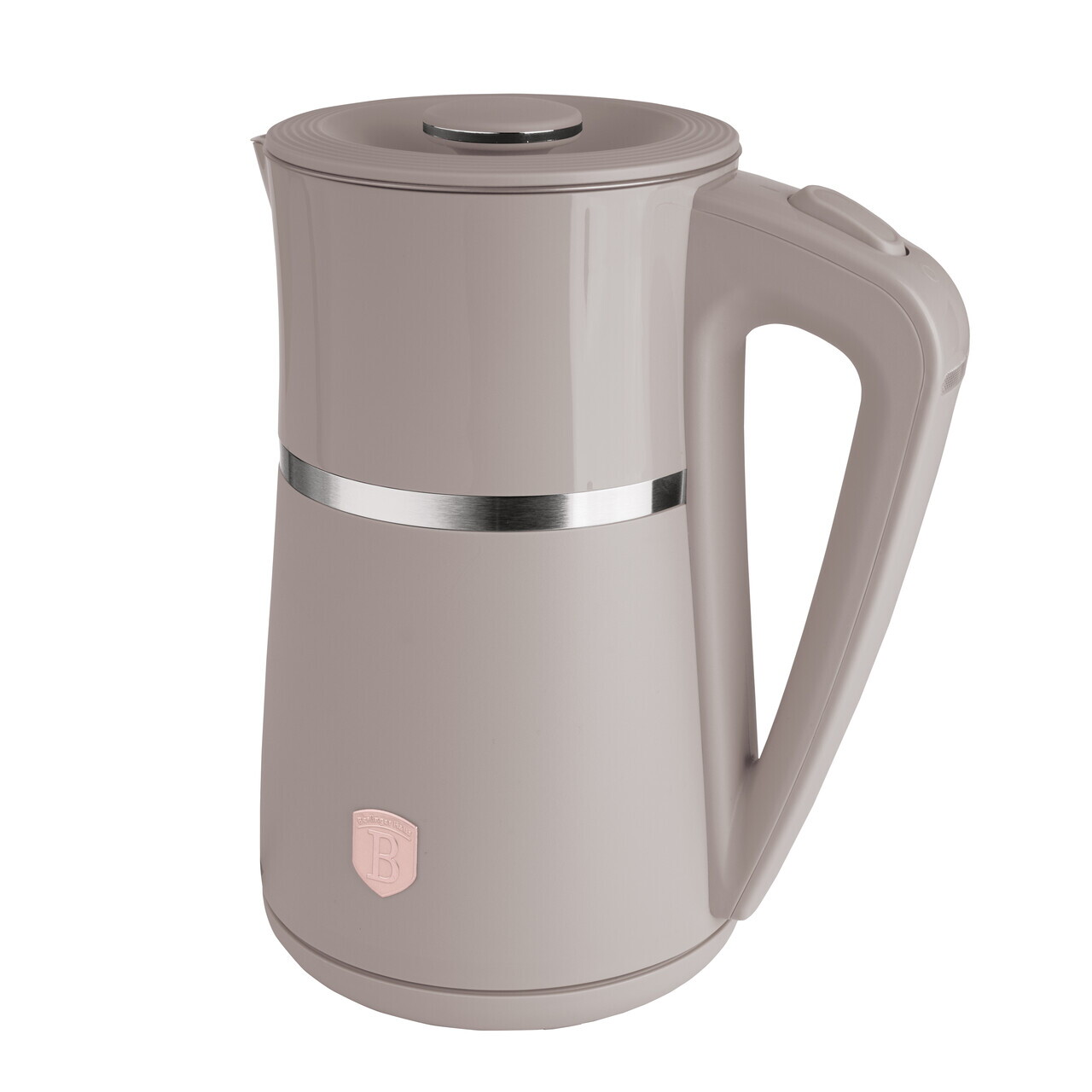 Ceainic electric cu pereti dubli Berlinger Haus, Taupe, 21.6x15.5x26.2 cm / 1.7 L, plastic/inox, taupe mat - imagine 3