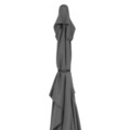 Umbrela dreptunghiulara cu manivela, Calpe, L.200 l.300 H.259 cm, aluminiu, negru/gri
