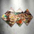Set 4 tablouri decorative, 4MDF230311957, MDF, Imprimat UV, Multicolor