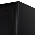 Vitrina cu 1 usa si 2 sertare, Chic, L.60 l.50 H.190, mdf/pal/furnir de mesteacan, wenge