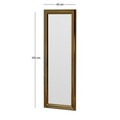 Oglinda decorativa, Siam, Smooth, 40x105x3 cm, MDF , Auriu