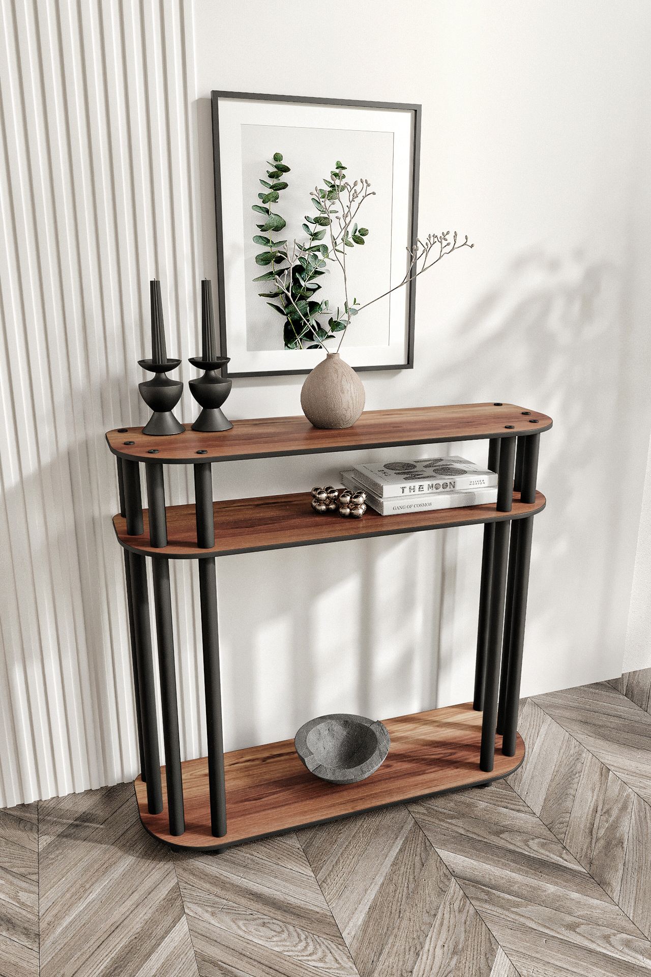 Dulap, Hanah Home, Cruise, 90x30x84 cm, MDF , Maro