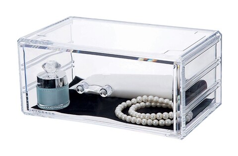 Organizator pentru bijuterii Stakable, Compactor, 1 compartiment, transparent Compactor