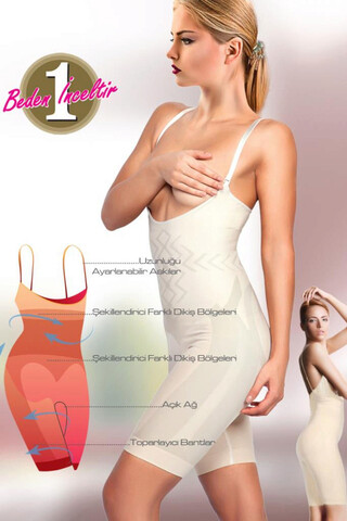 Corset modelator, 999MRE1634 - M/L, Miorre, 90% poliamida/10% elastan, Alb