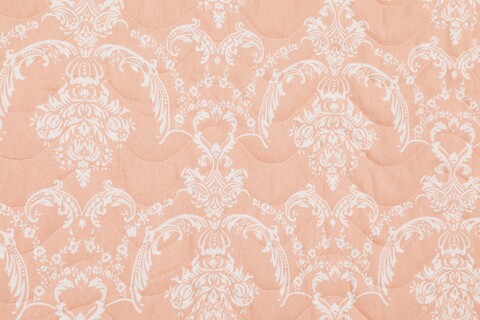 Set cuvertura cu 2 fete de perna, Eponj Home, Pure 143EPJ69676, 220 x 240 cm, amestec bumbac, roz/alb