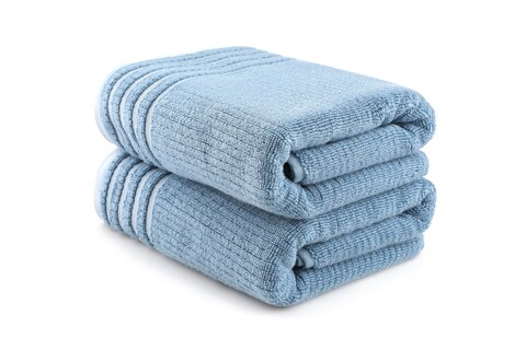 Set prosoape de baie, Hobby, Mayra, Microbumbac, Albastru