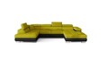 Coltar extensibil stanga 6 locuri ELTAP, Rod-53, Rodrigo, 345x202x90 cm, lemn/poliester, galben/negru
