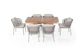 Set mobilier de gradina, Divona, Amsterdam, Gri / Crem