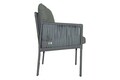 Set gradina/terasa 5 piese, My Interior, Otto, rattan/aluminiu, gri deschis