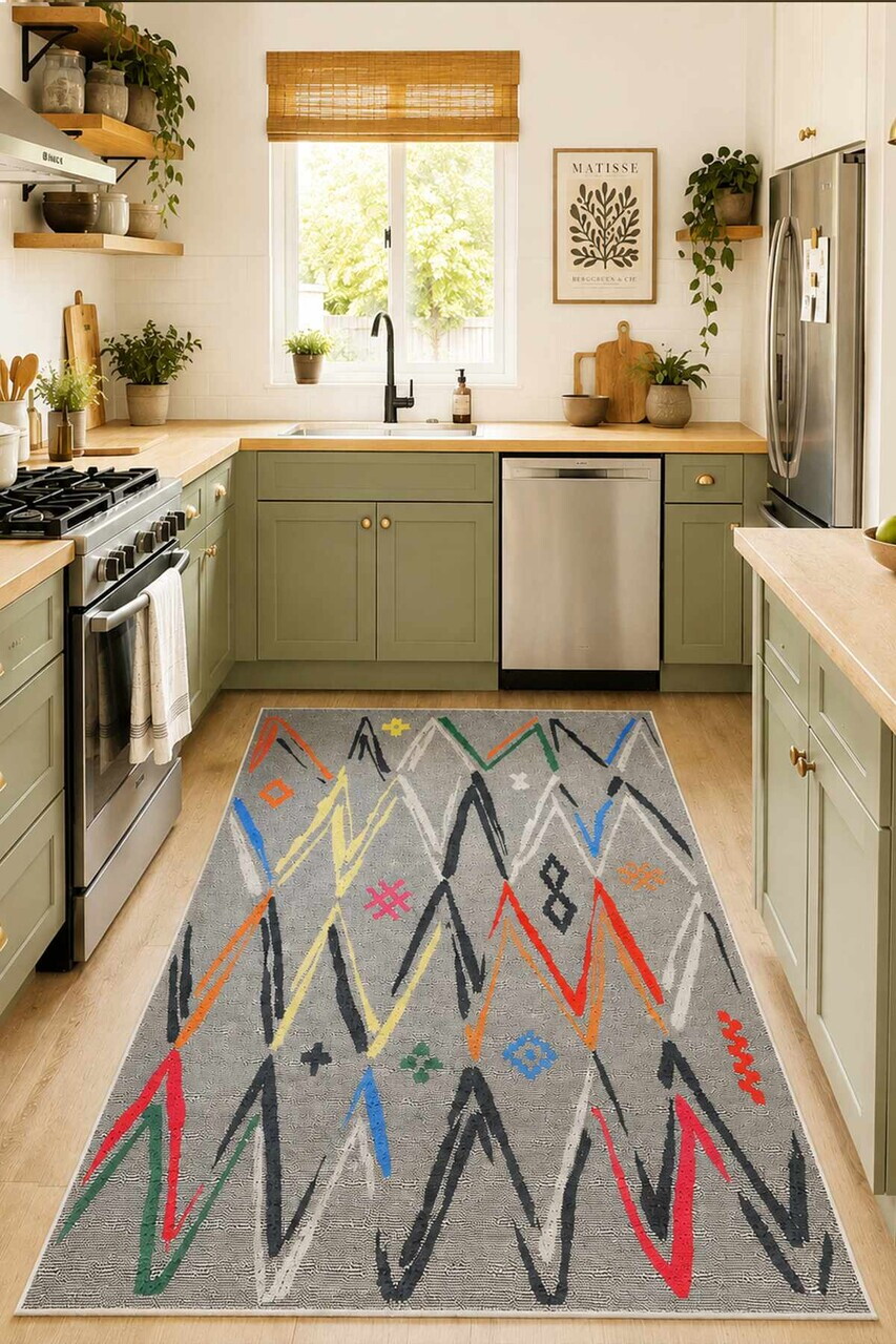 Covor, Perha, 80x150 cm, Multicolor — imaginea 4