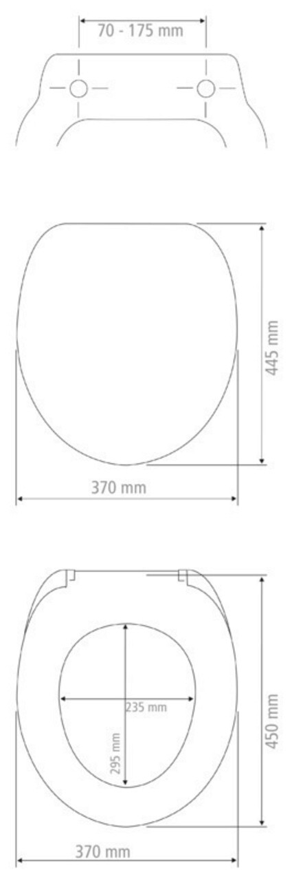 Capac de toaleta cu sistem automat de coborare, Wenko, Easy Close Thermoplast, 37 x 44.5 cm, termoplastic, alb - view 5