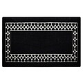 Covor, Bague Black Black 100X200 , 50% catifea/50% poliester, Alb/Negru