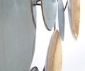 Decoratiune de perete Mirror Glam, Mauro Ferretti, 118x60 cm, fier, auriu