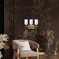 Aplica de perete, Yensuk - 13125, Fulgor, 46 x 26 x 28 cm, 3 x E27, 40W, auriu