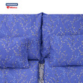 Lenjerie de pat dubla Kim, Heinner Home, 4 piese, 200x220 cm, 100% bumbac, albastru