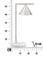 Lampa de masa Gloty, Mauro Ferretti, 1 x E14, 40W, 18x27x53 cm, fier/marmura