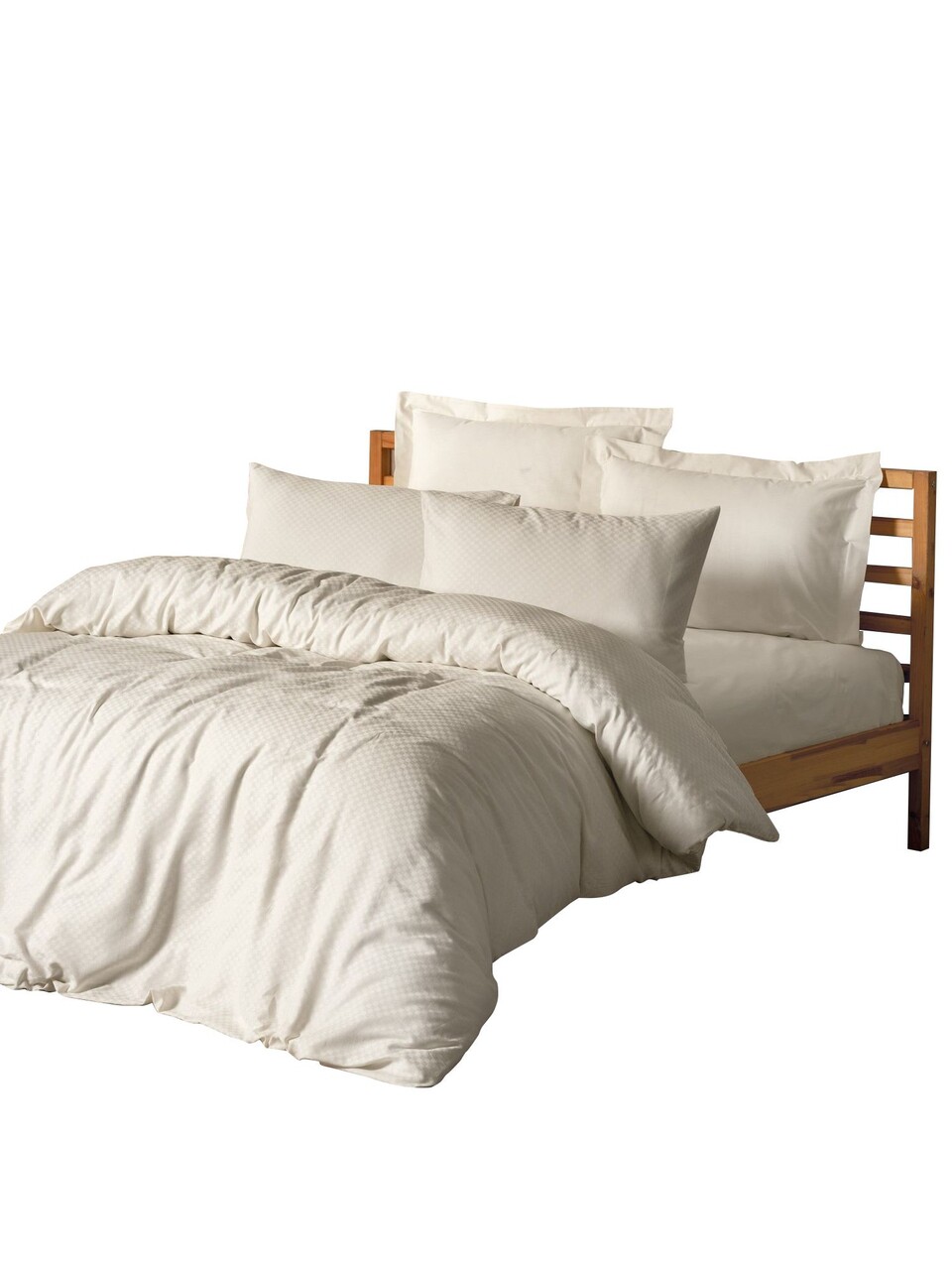 Lenjerie de pat dubla, Plaid - Cream, Cotton Box, Bumbac Ranforce