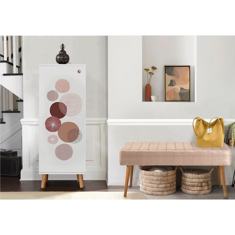 Set de mobilier pentru hol, Hanah Home, Vegas White, Alb / Piatra