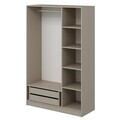 Dulap pentru haine, Hanah Home, Nisa, 135x210x52 cm, Gresie