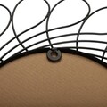 Oglinda decorativa Amelia, Versa, 40 cm, metal, negru
