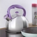 Ceainic cu maner colorat Garden, Ambition, 2.3 L, inox, mov