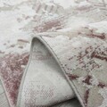 Covor, Hera 4585A, 80x200 cm, Acril, Roz / Gri / Alb