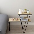 Masuta de cafea FLY170109, Gauge Concept, 60x25x55 cm, nature/negru