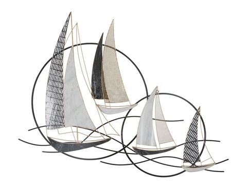 Decoratiune de perete Vela, Mauro Ferretti, 123×100 cm, fier, multicolor Accesorii decorative