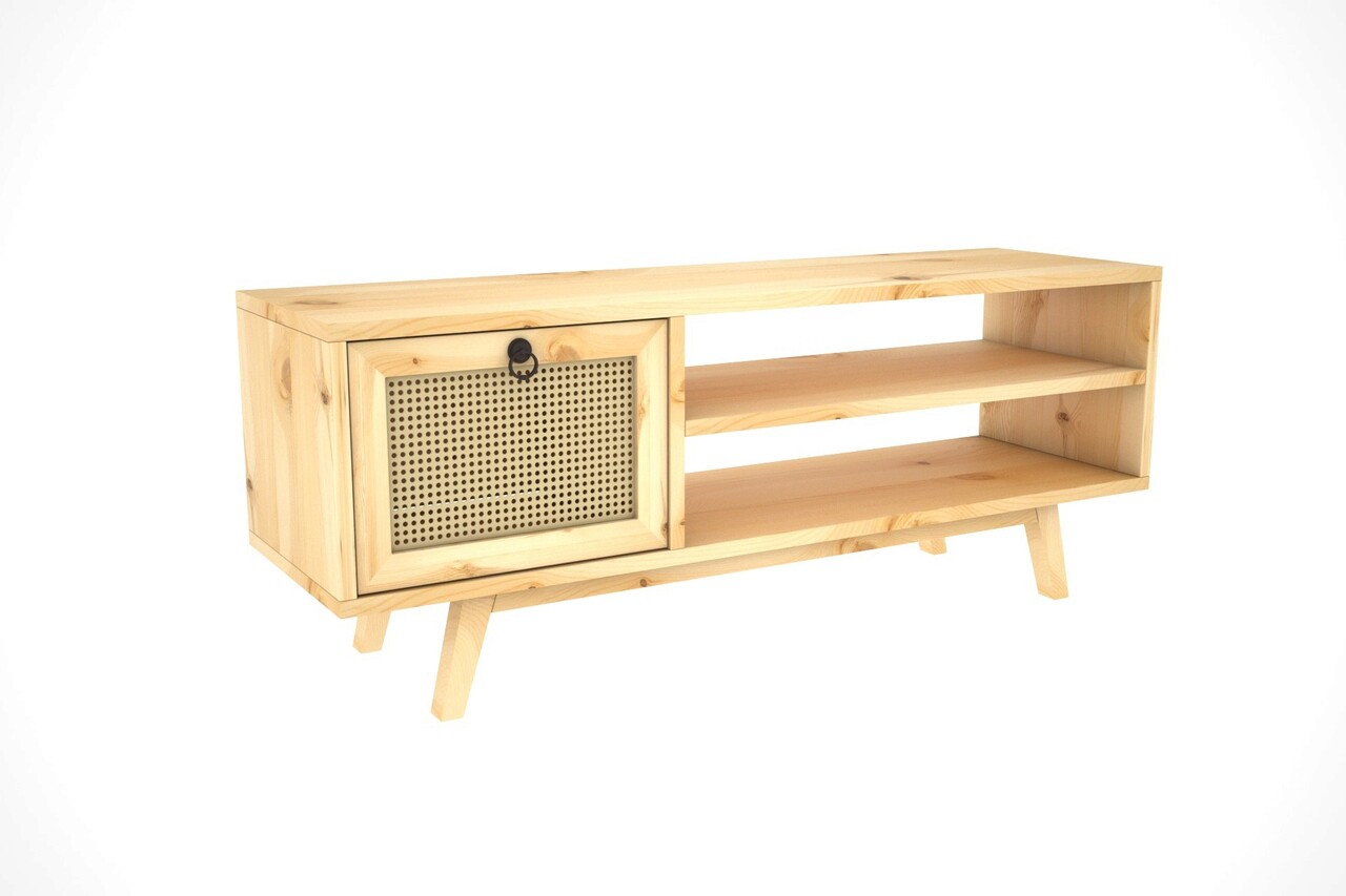 Comoda TV, Dekzy, DZ075, 120x45x30 Cm, Natural