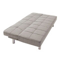 Canapea extensibila 3 locuri Travis, Pakoworld, 175x83x74 cm, textil, gri/argintiu