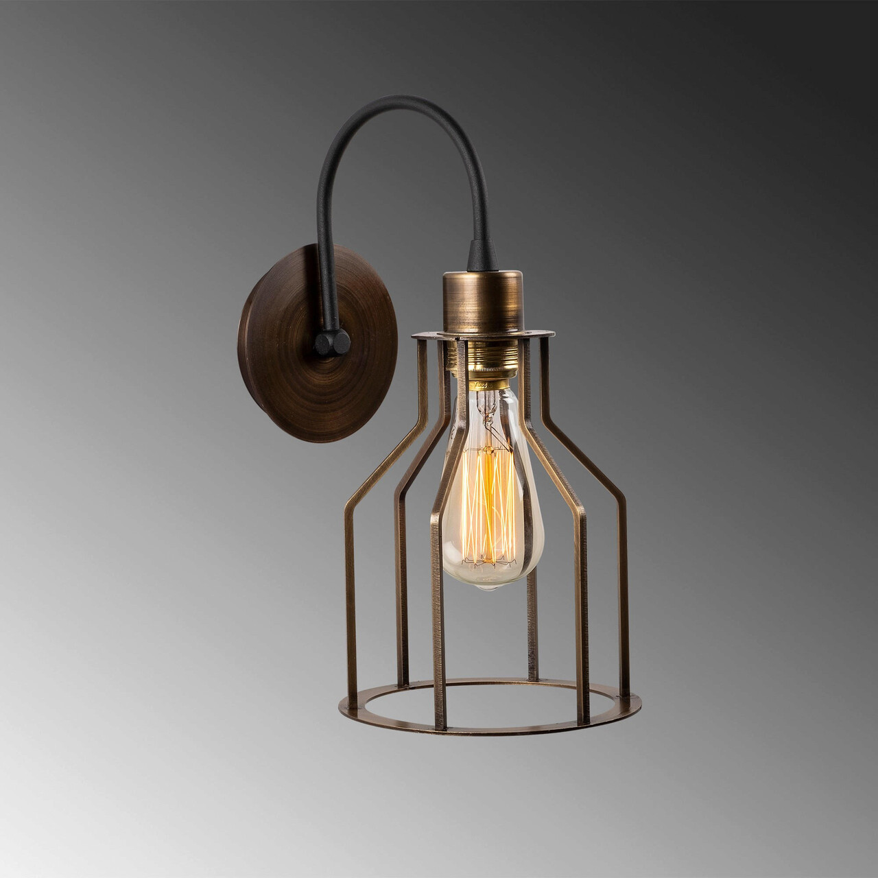 Aplica de perete Alby 527ABY3167 Metal Negru / Vintage