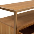 Masuta de cafea Creaciones Meng,  120x36x45 cm, lemn de brad/MDF/fier