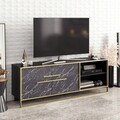 Comoda TV, Zena Home, Polka, PAL, Aur/Negru