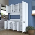 Dulap multifunctional, Rani, JE134, 160x198 cm, PAL, Alb