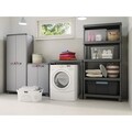 Cos de rufe, Kis, Chic Laundry, 45 L, plastic, alb/gri