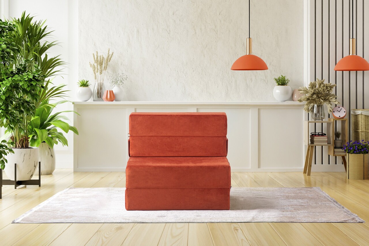 Fotoliu extensibil, Atelier del Sofa, 363SLD1134, Textil, Portocaliu - view 4