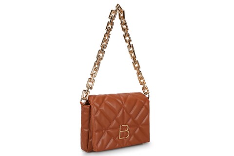 Geanta, lucky bees, 520 tan, piele ecologica, maro
