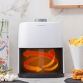 Friteuza cu aer fara ulei InnovaGoods, Fryinn Lite 2000, 25 x 25.5 x 21.5 cm, 2 L, 1200W, alb