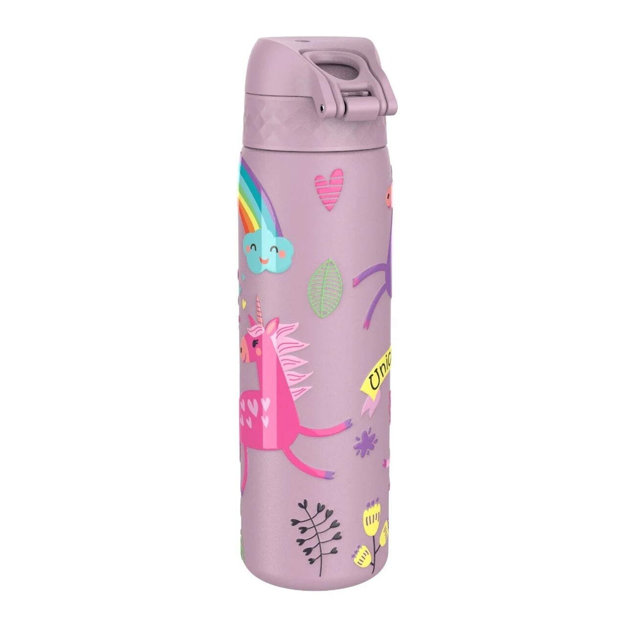 Sticla apa Slim, inox, 500ml, Unicorns - Ion8 - imagine 3