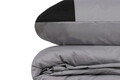 Lenjerie de pat pentru o persoana (FR), Plain - Grey, Black, Cutie de bumbac, Bumbac Ranforce