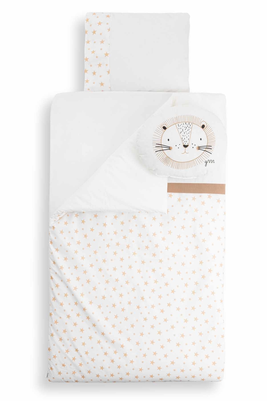 Set de dormit pentru bebelusi cu protectie laterala, Wallxpert, Park, Bej - view 6